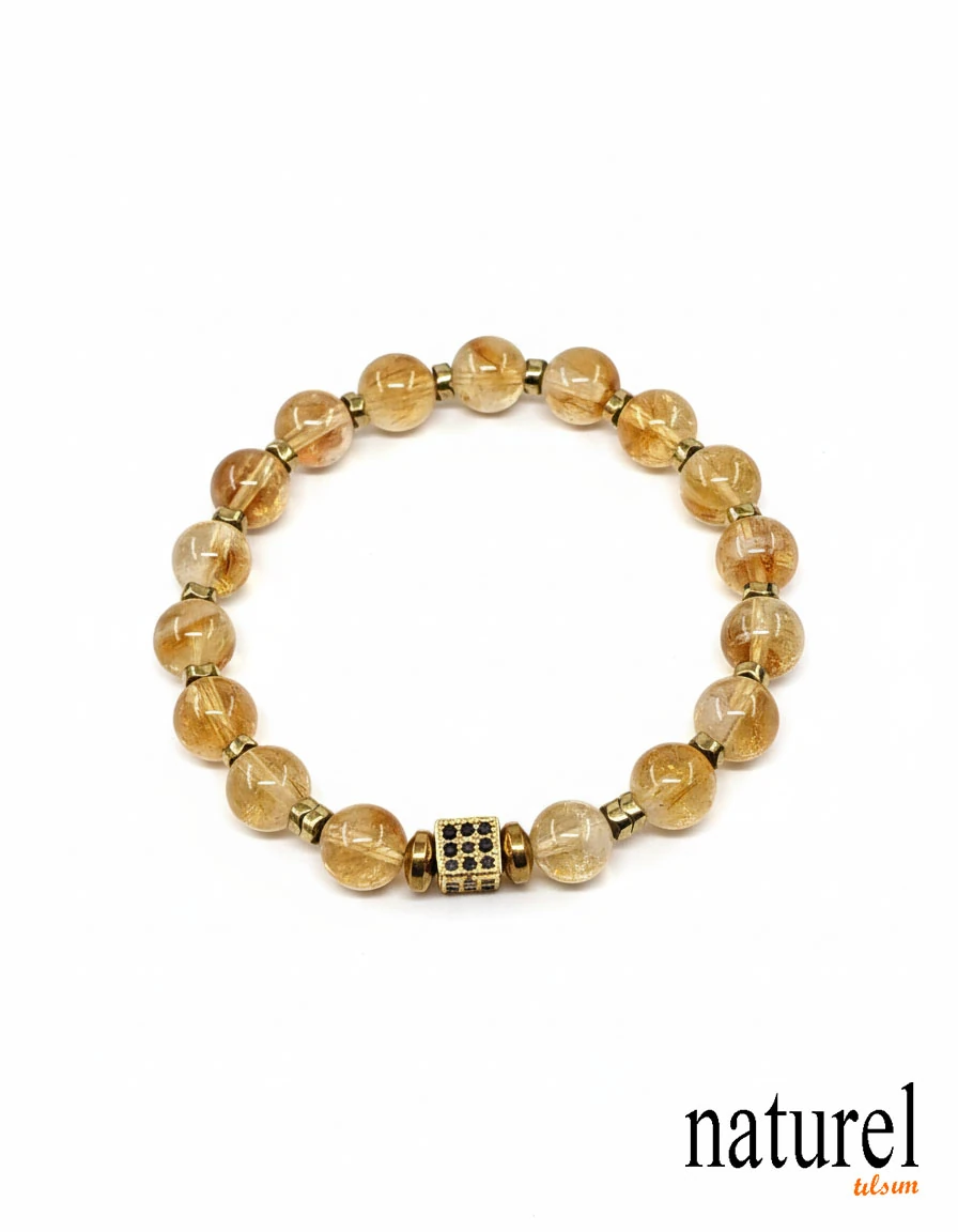 Sitrin & Ametist Kombin Bileklik