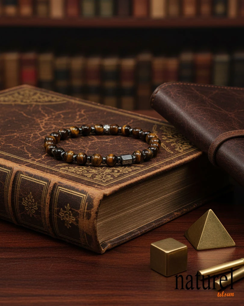  Kaplan Gözü 6mm Doğal Taş Bileklik