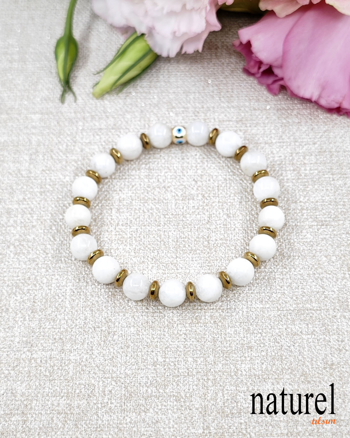 Doğal Ay Taşı Bileklik | Yeni Başlangıçların Taşı