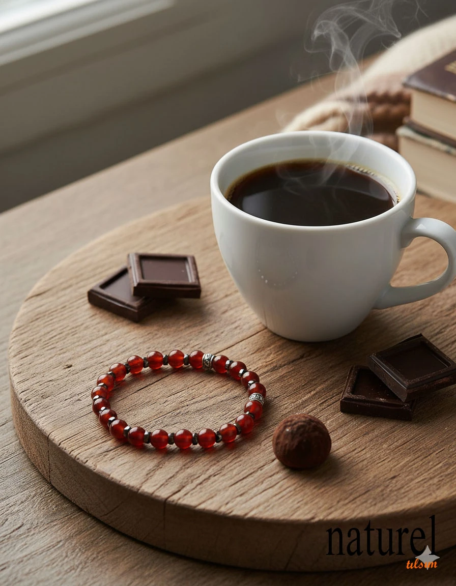  Akik 6mm Doğal Taş Bileklik