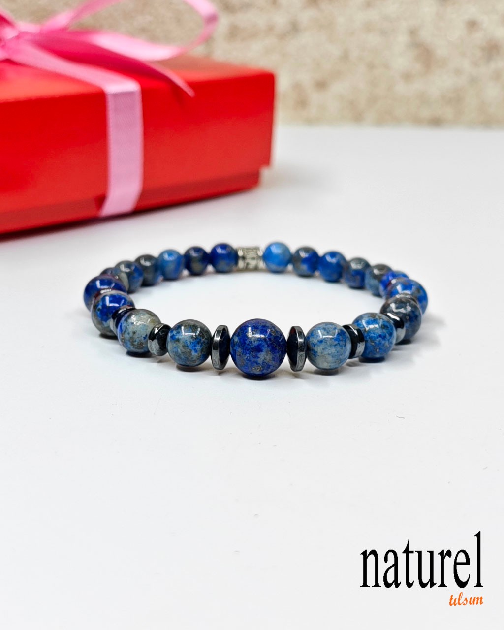 Lapis Lazuli Doğal Taş Bileklik