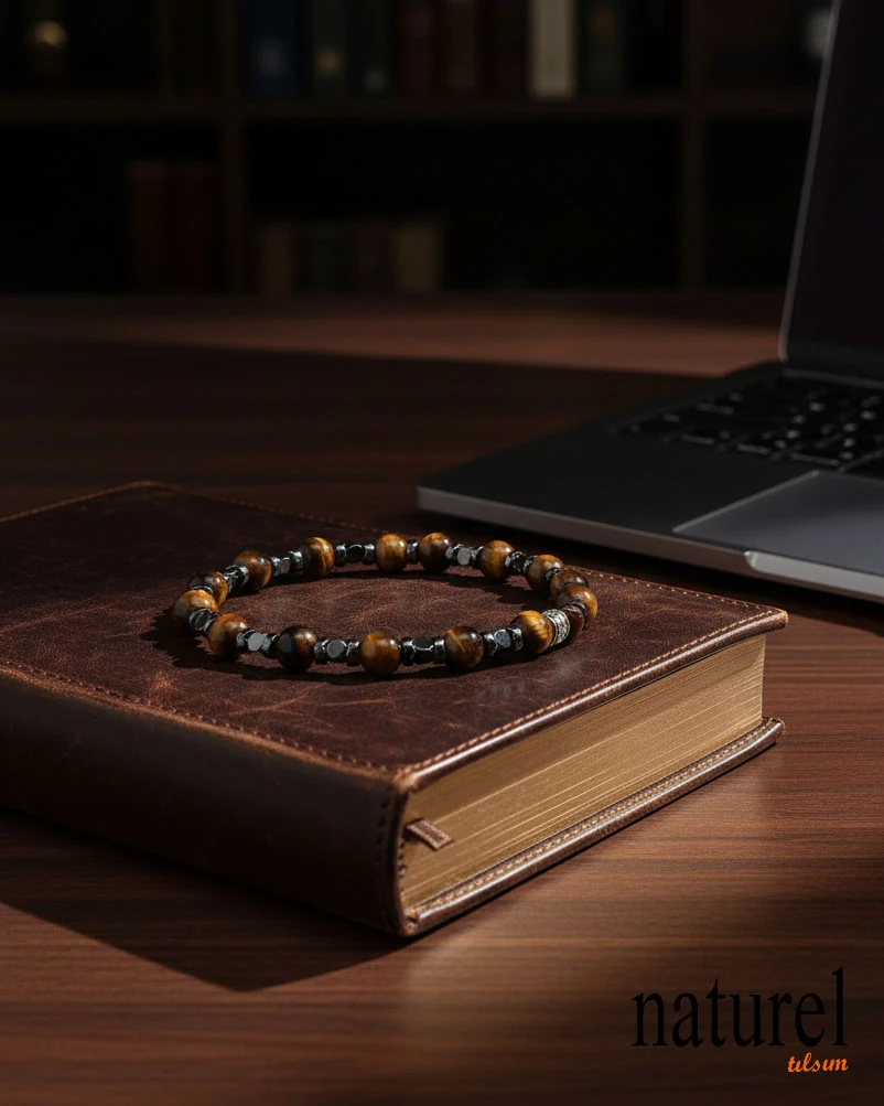  Kaplan Gözü 6mm Doğal Taş Bileklik