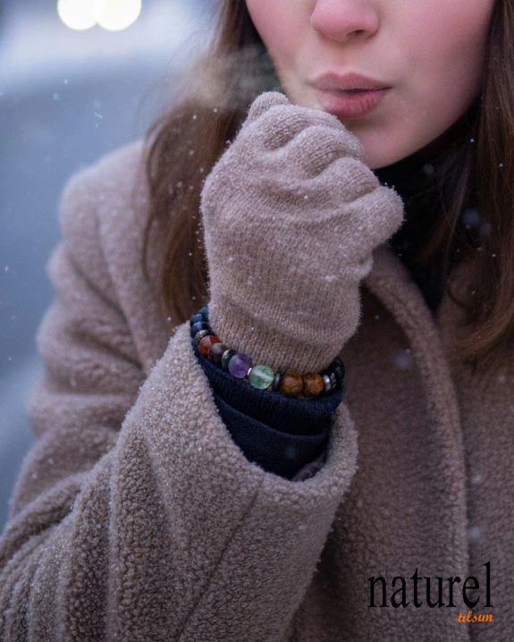 Oğlak Burcu Doğal Taş Bileklik | Akik-Florit-Jasper-Oniks 