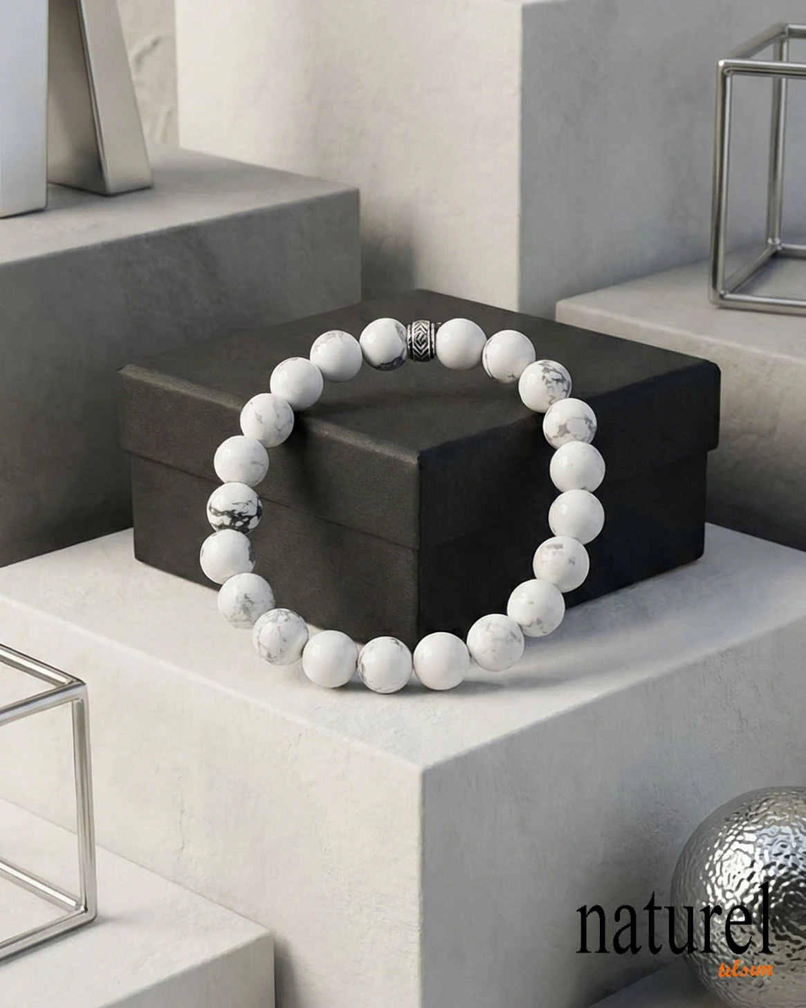 Orijinal Havlit 8mm Doğal Taş Bileklik