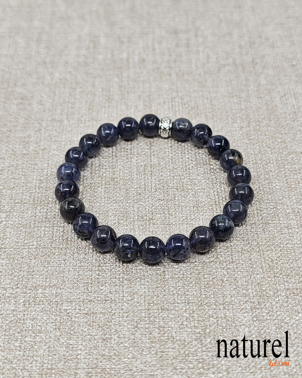 Orijinal İyolit 8mm Doğal Taş Bileklik