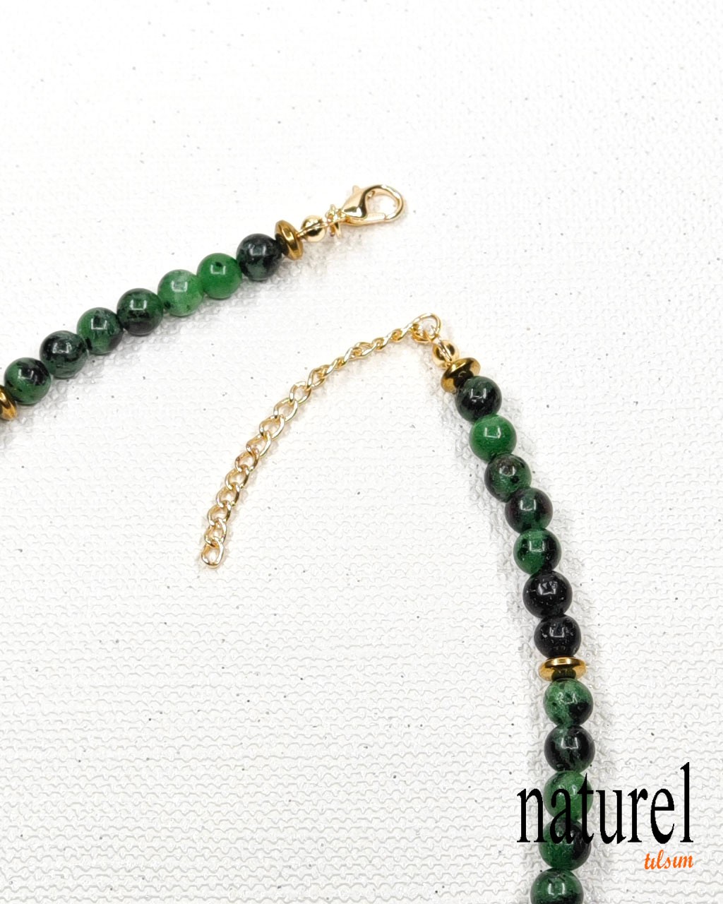 Anyolit Doğal Taş Choker Kolye