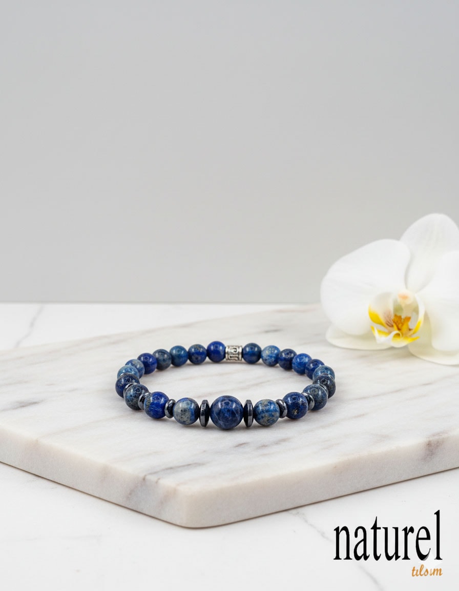 Lapis Lazuli Doğal Taş Bileklik