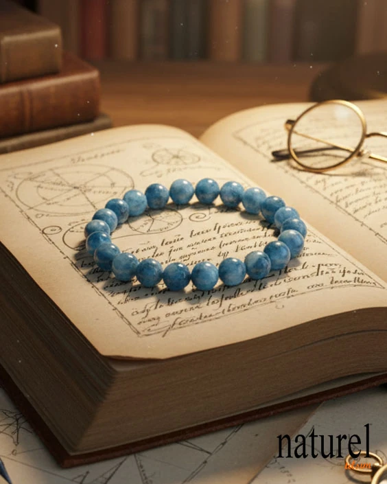 Apatit 8mm Doğal Taş Unisex Bileklik