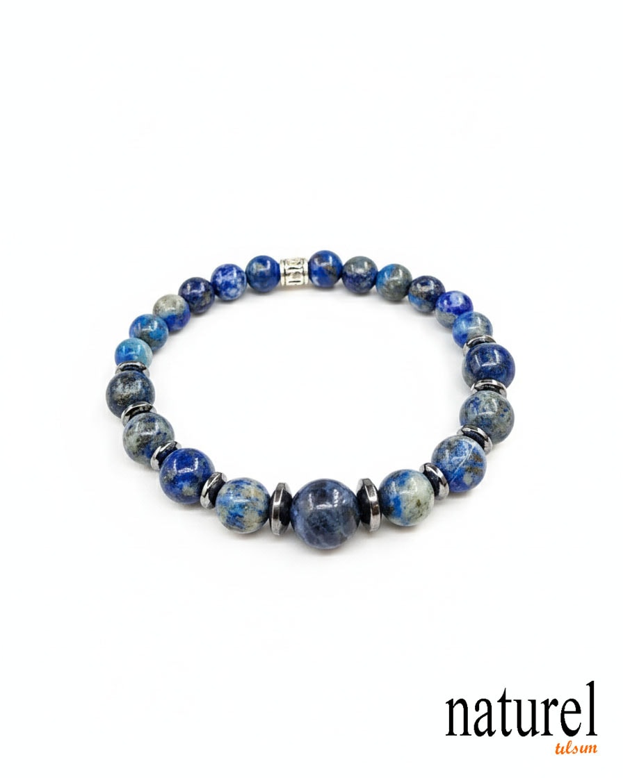 Lapis Lazuli Doğal Taş Bileklik