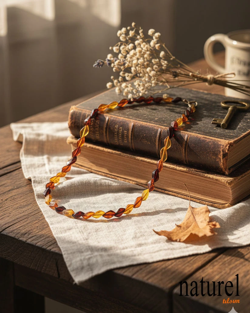 Kehribar Yetişkin Kolye