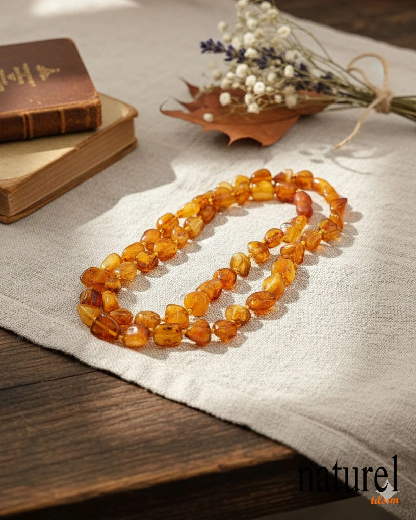 Kehribar Yetişkin Kolye