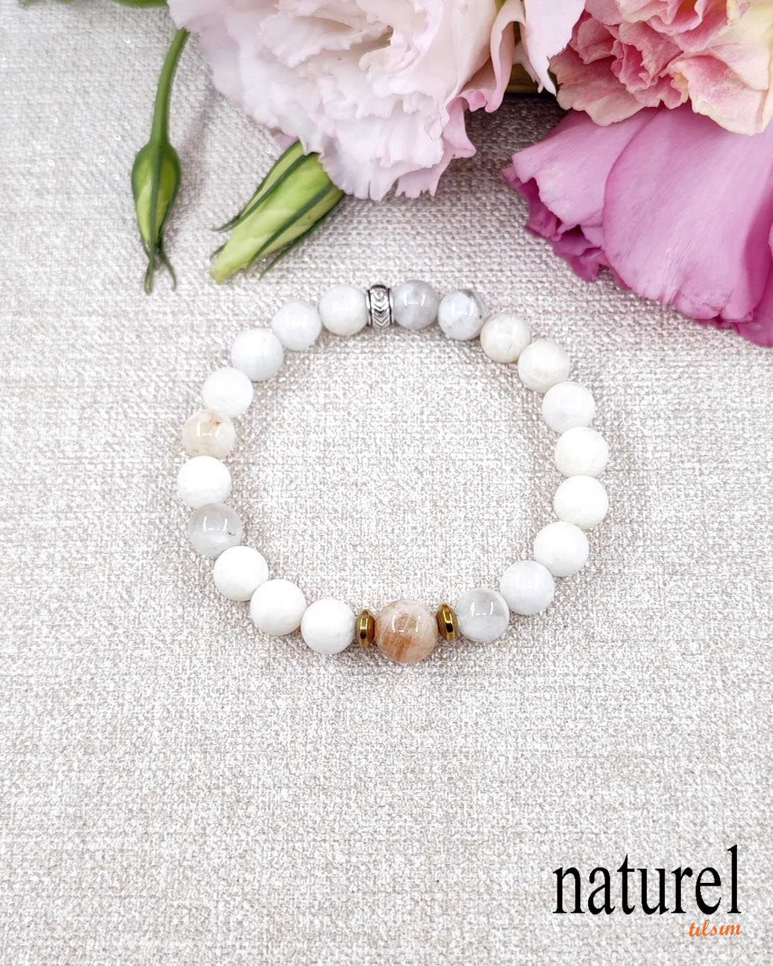 Ay Taşı & Güneş Taşı Denge Bileklik