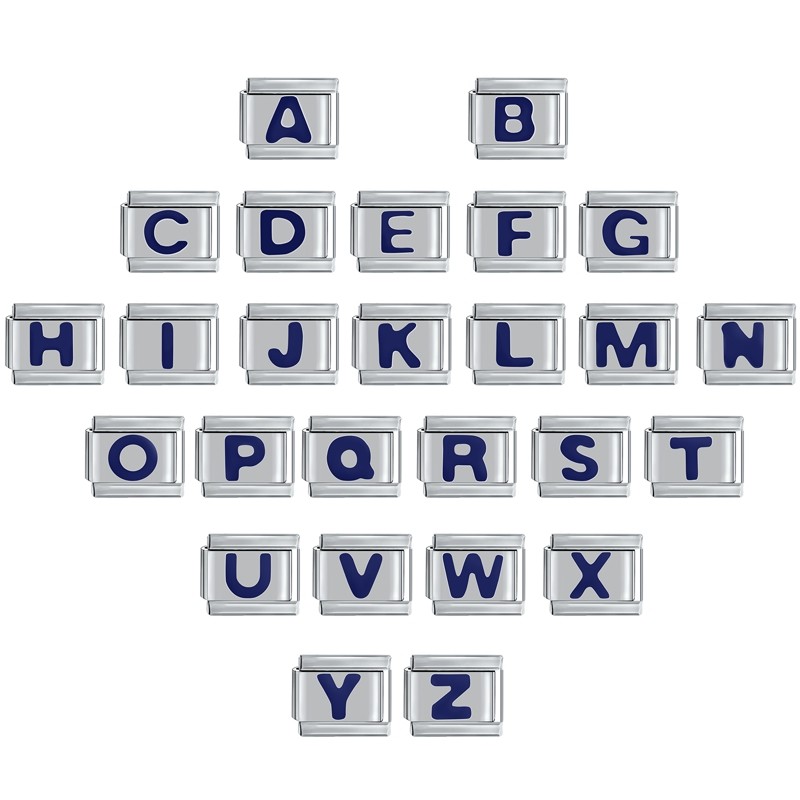 İtalyan Paslanmaz Çelik 9mm "D" Harfi Charm