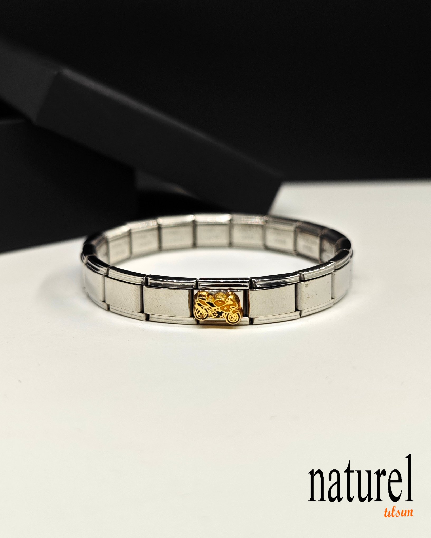 Unisex İtalyan Charm Bileklik Paslanmaz Çelik Bileklik