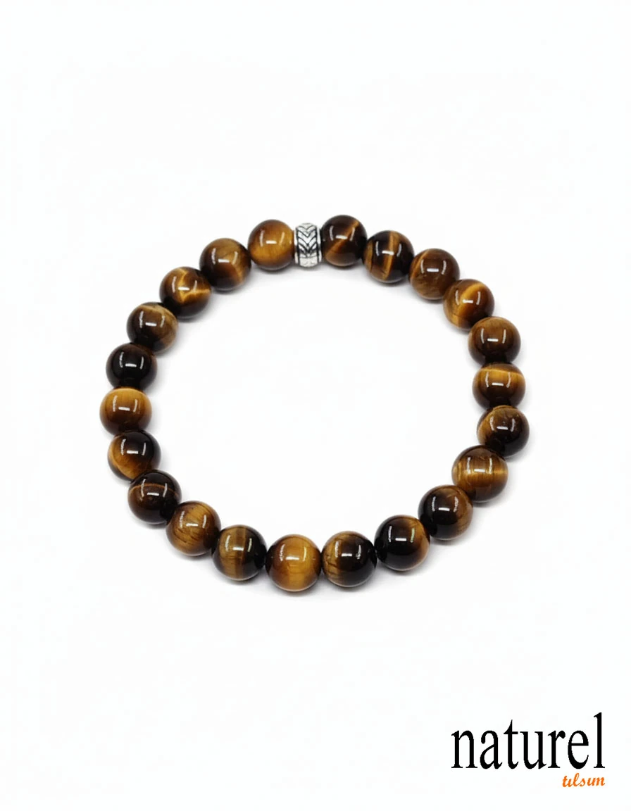 Kaplangözü 8mm Doğal Taş Bileklik