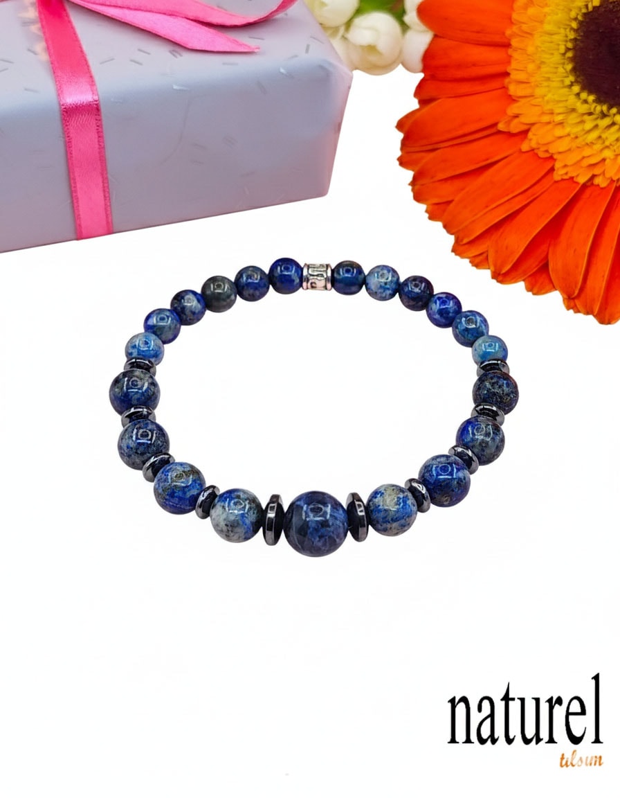 Lapis Lazuli Doğal Taş Bileklik