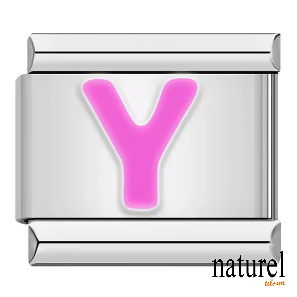 İtalyan Paslanmaz Çelik 9mm Harf Charm