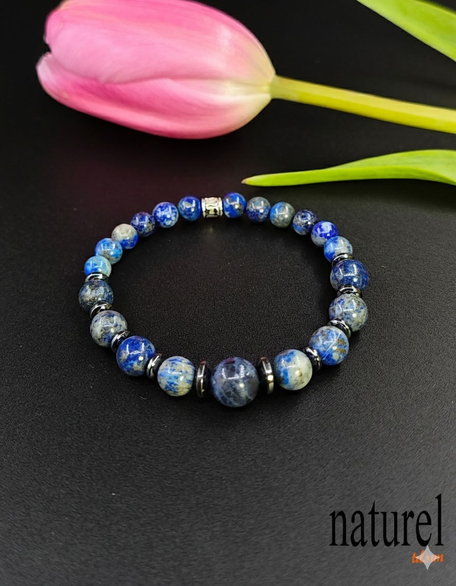Lapis Lazuli Doğal Taş Bileklik
