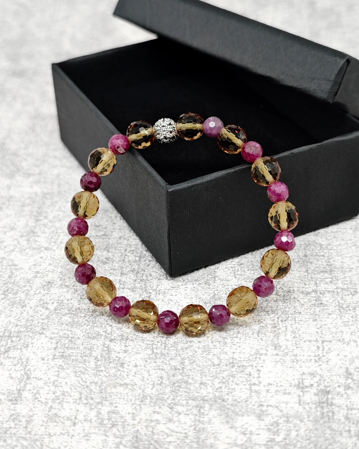 Zultanit & Yakut Doğal Taş Bileklik