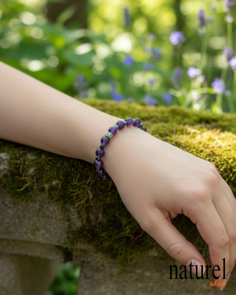 Sitrin & Ametist Kombin Bileklik