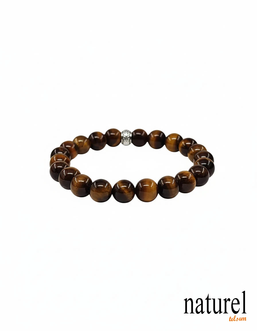 Kaplangözü 8mm Doğal Taş Bileklik