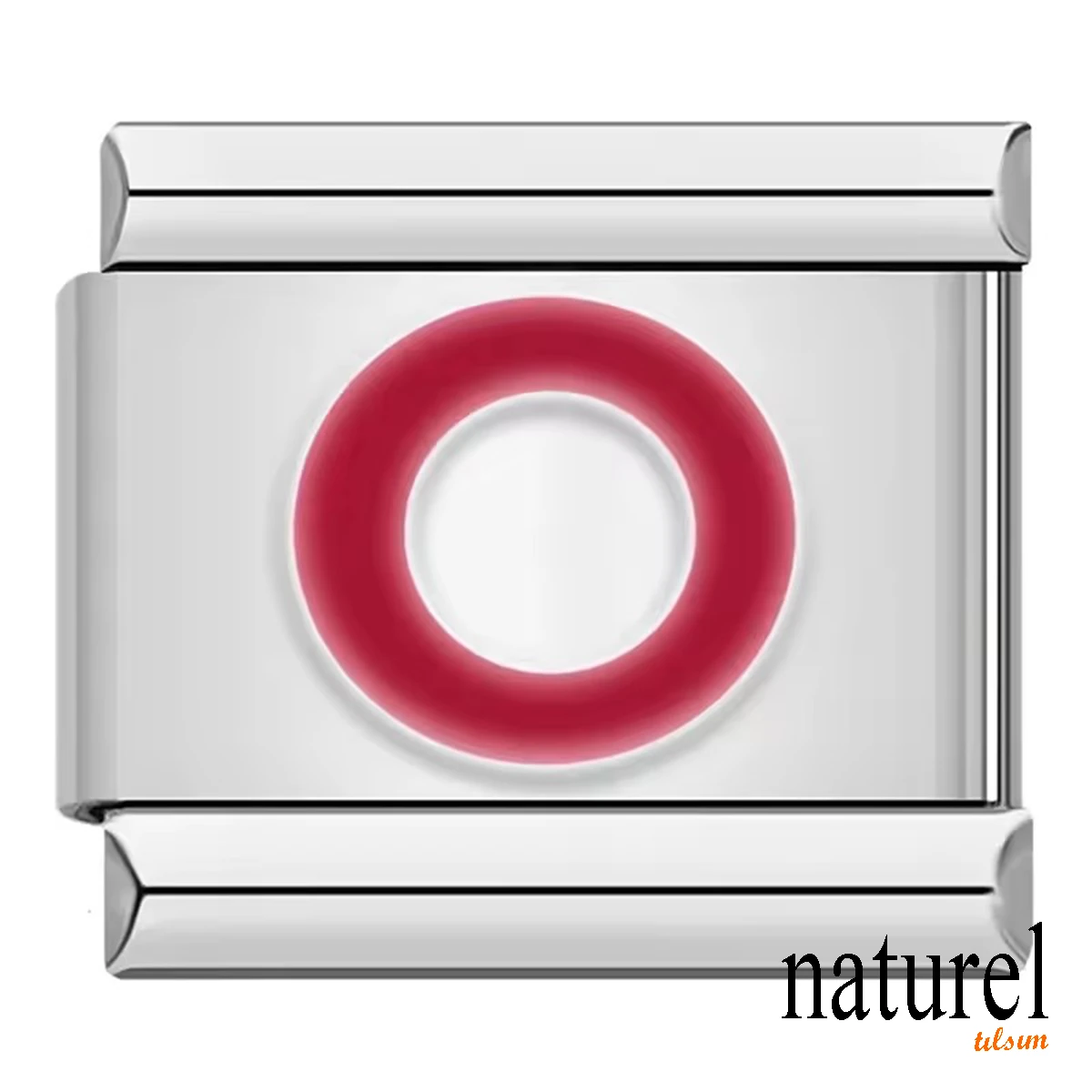 İtalyan Paslanmaz Çelik 9mm Harf Charm