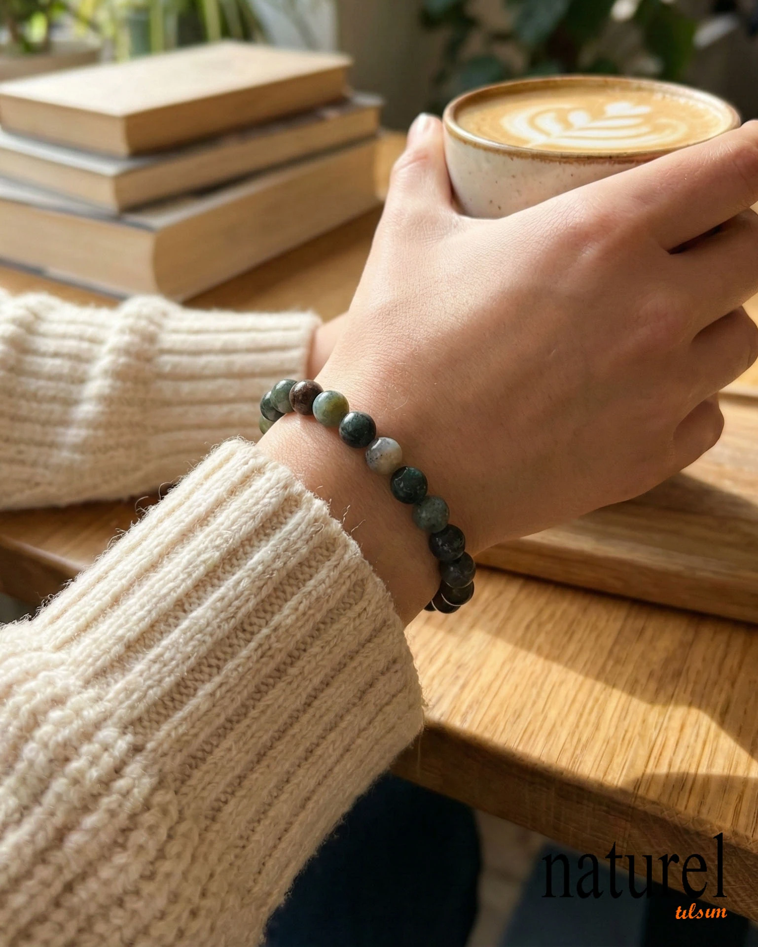 Afrika Yeşim 8mm Doğal Taş Bileklik