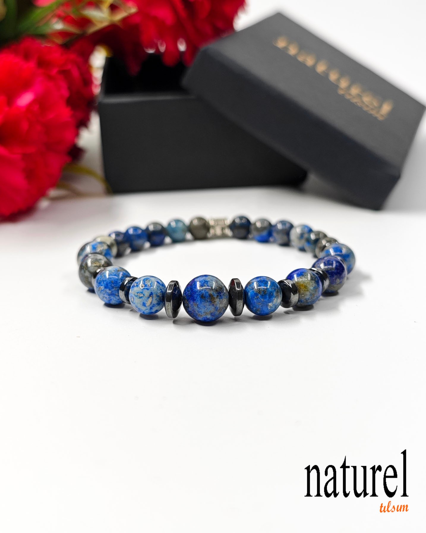 Lapis Lazuli Doğal Taş Bileklik