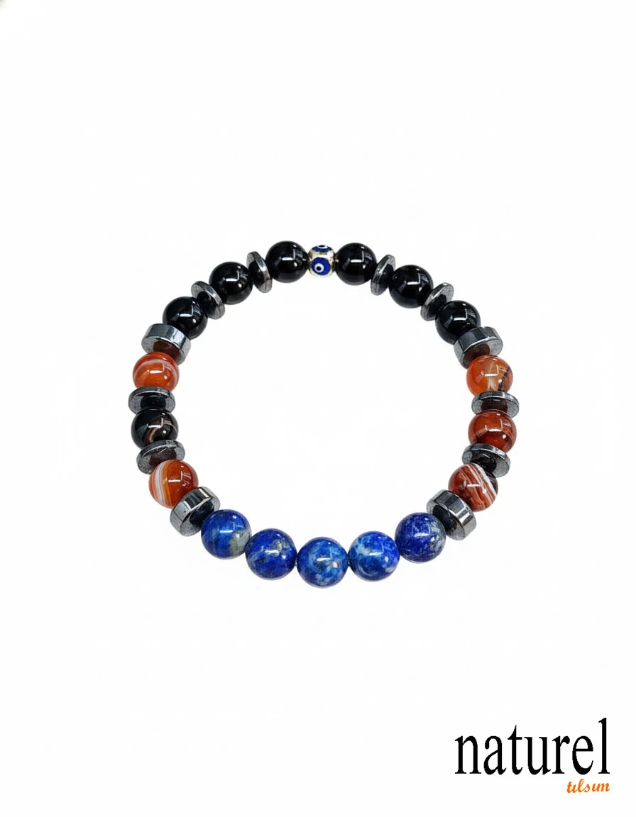 Orijinal Oğlak Burcu Doğal Taş Bileklik | Zirveye Tırmananların Sarsılmaz İradesi