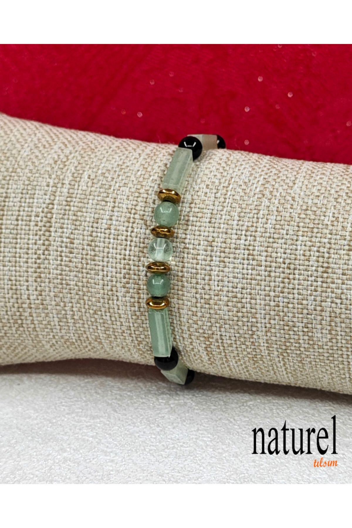 Aventurin & Oniks Doğal Taş 6mm Bileklik 