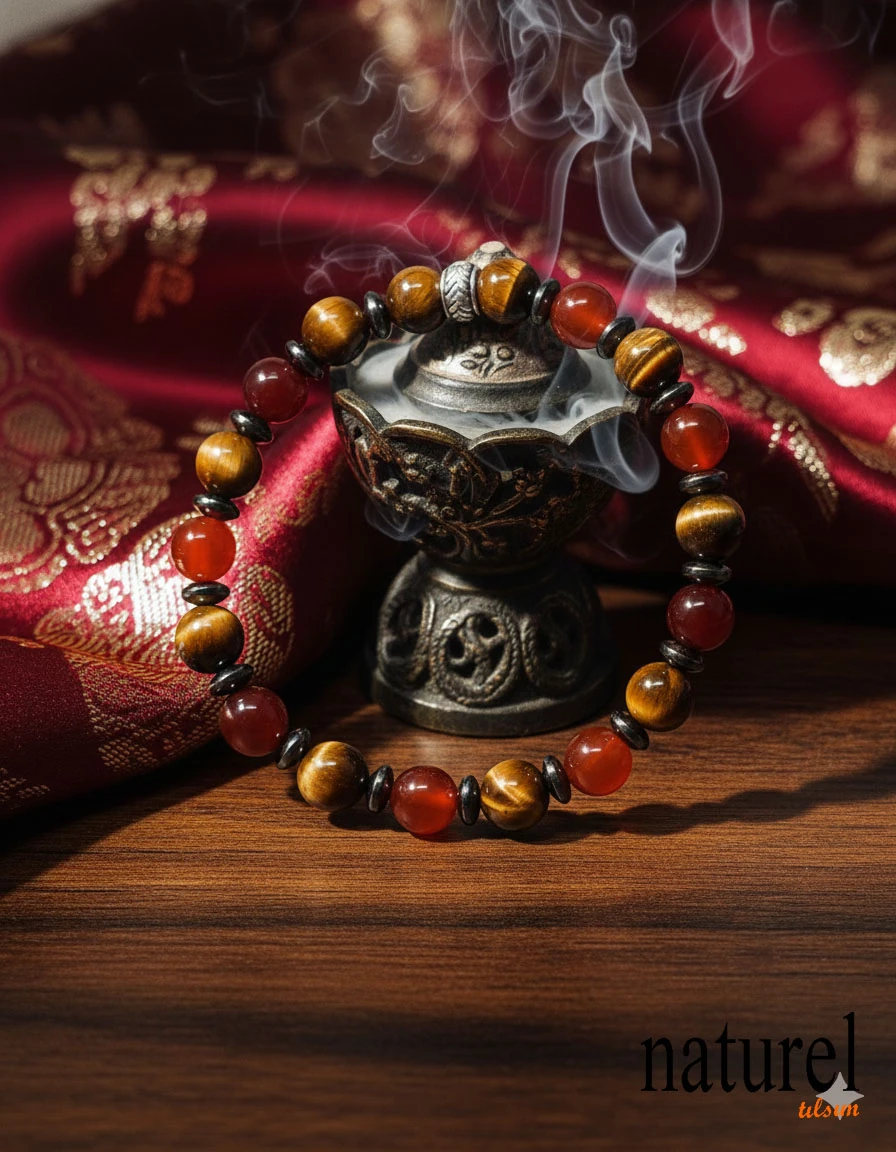 Kaplan Gözü - Akik 8mm Doğal Taş Bileklik