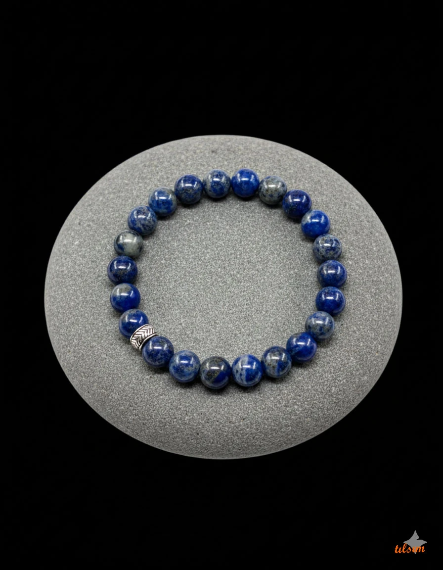 Lapis Lazuli 8mm Doğal Taş Unisex Bileklik