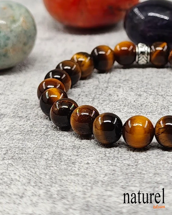 Kaplangözü 8mm Doğal Taş Bileklik