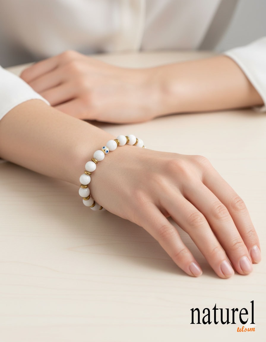 Doğal Ay Taşı Bileklik | Yeni Başlangıçların Taşı