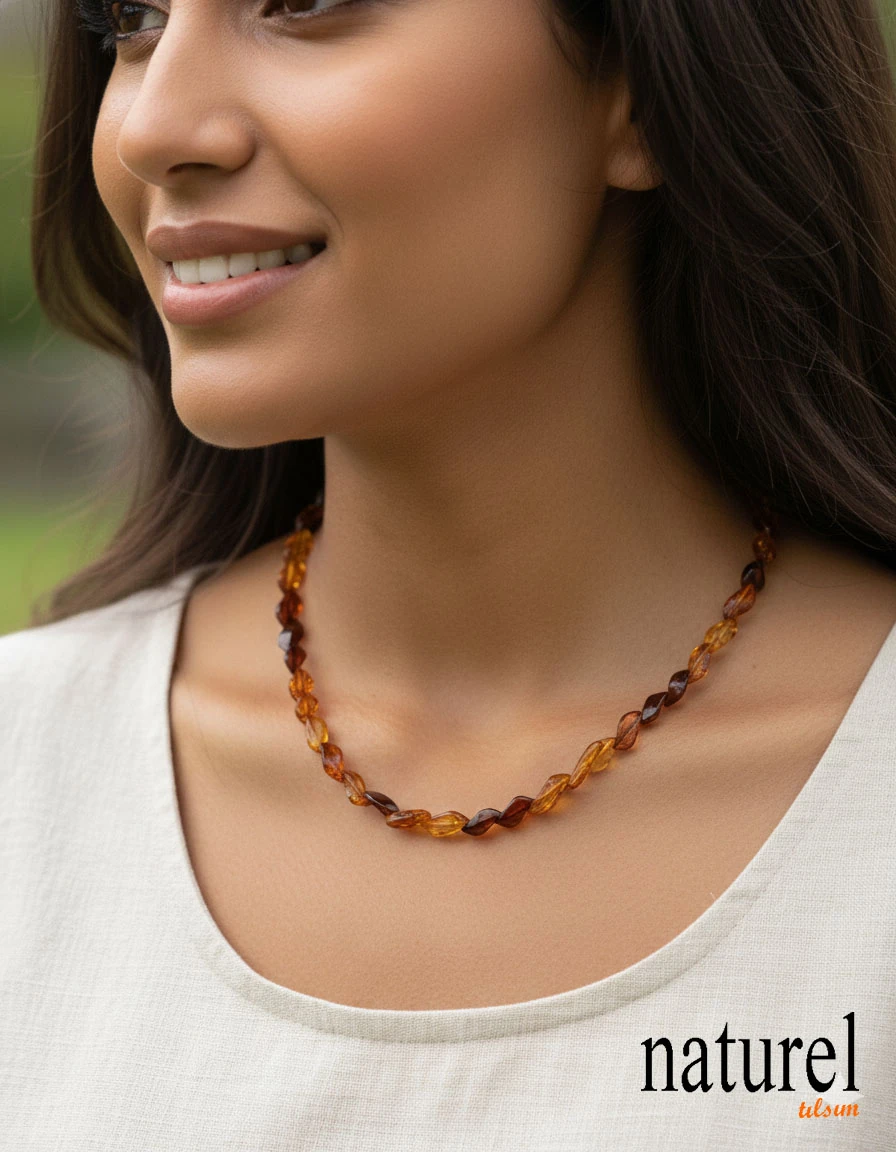 Kehribar Yetişkin Kolye