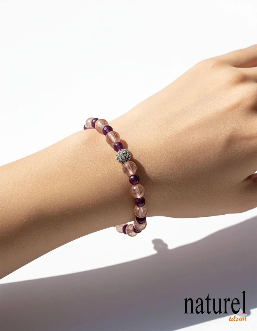 Zultanit & Yakut Doğal Taş Bileklik