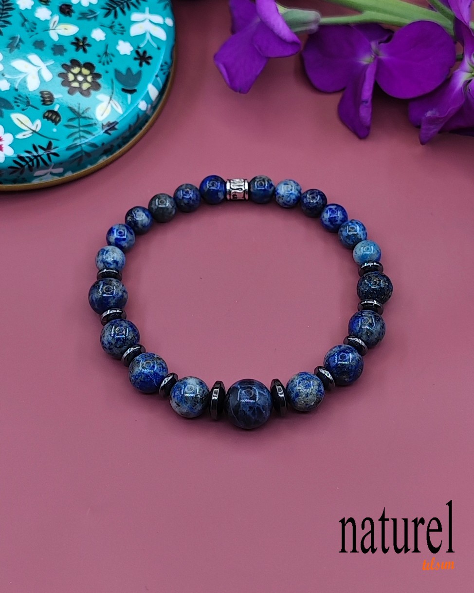 Lapis Lazuli Doğal Taş Bileklik