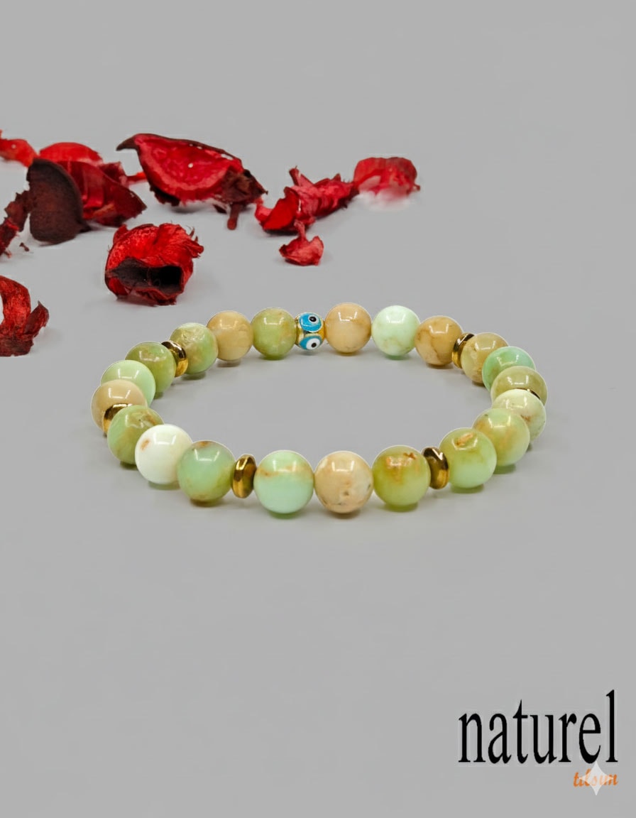 Opal Doğal Taş Unisex Bileklik
