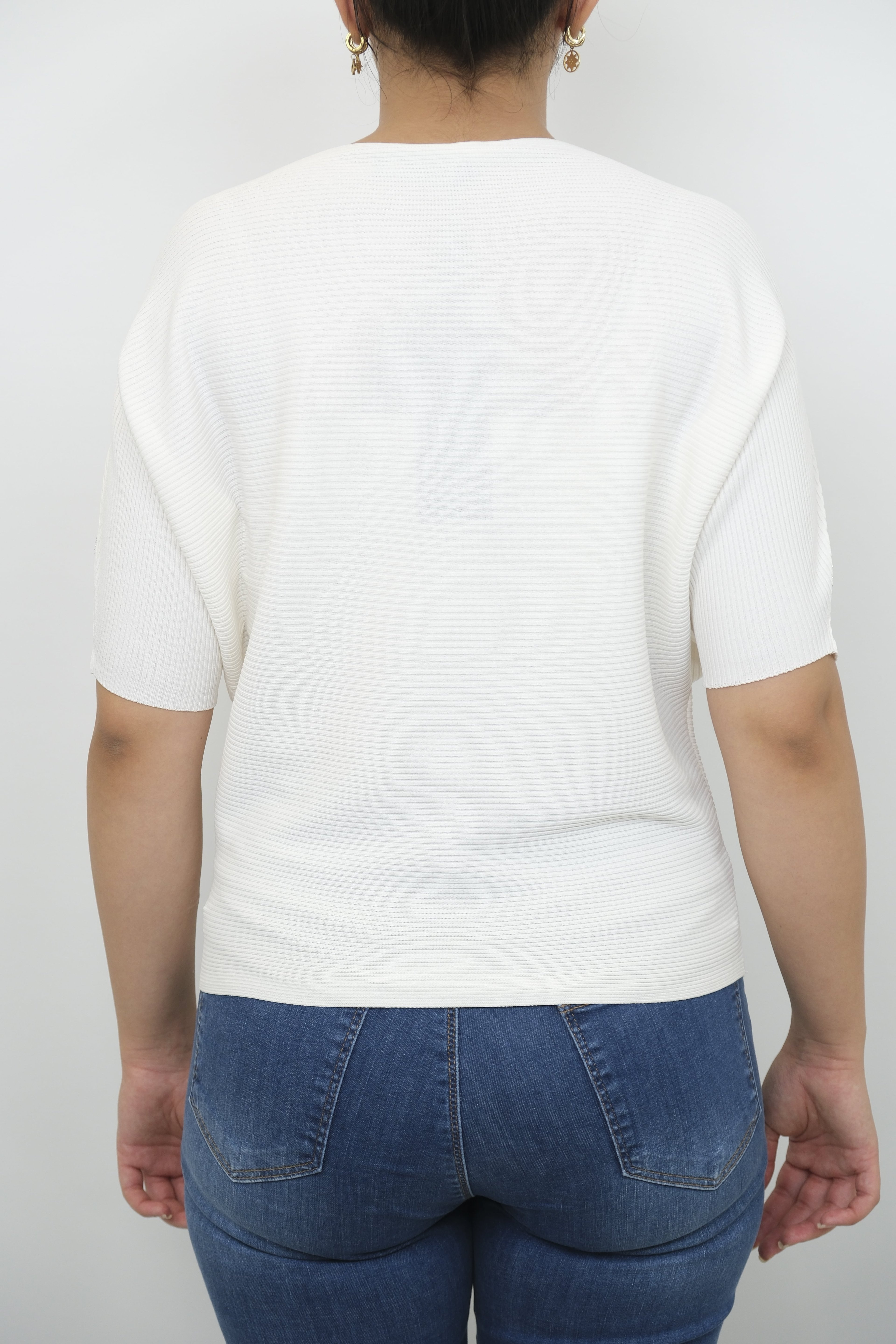 On FASHION Kayık Kaya Taş Detaylı Bluz 