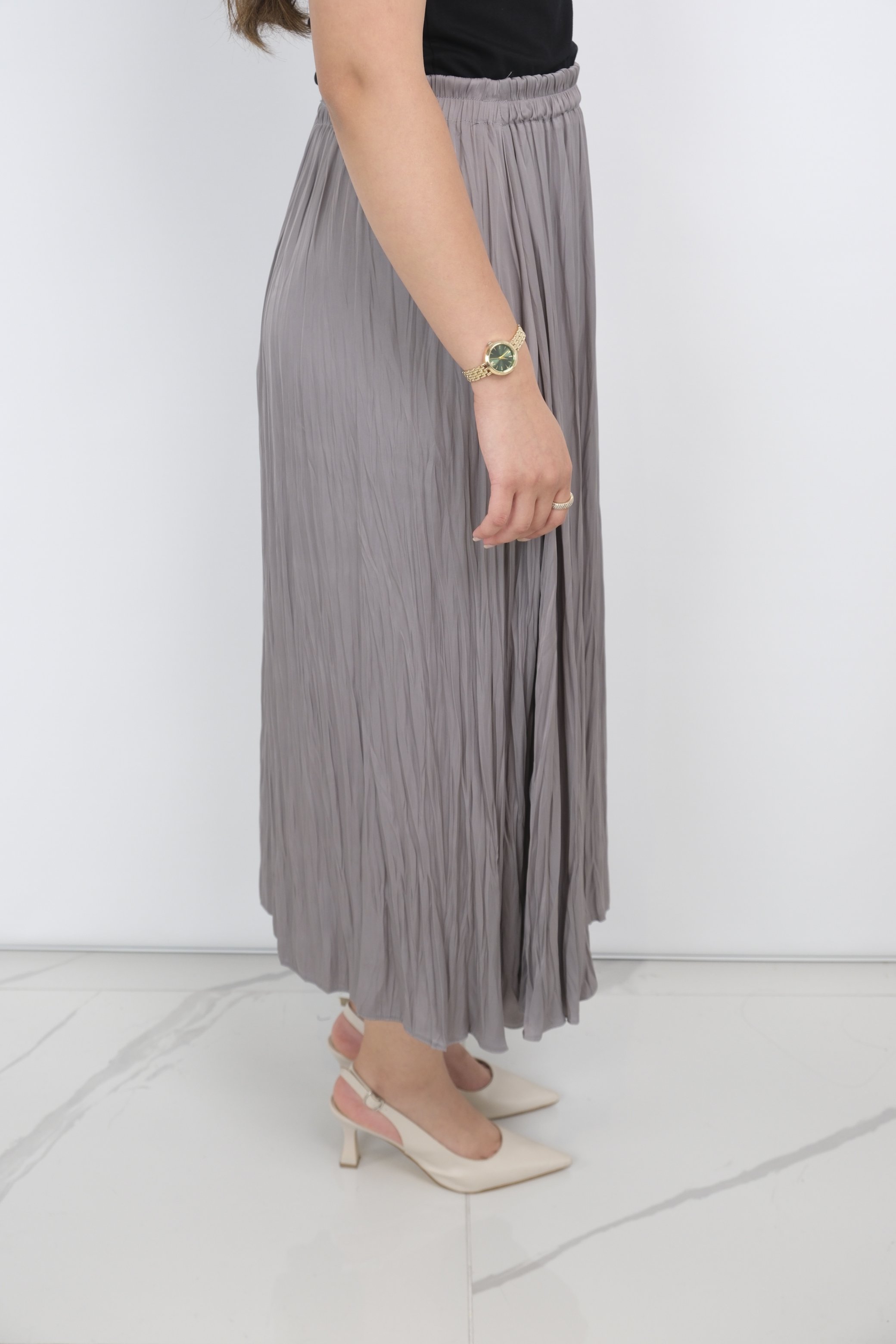 ON FASHION Desenli Midi Boy Etek