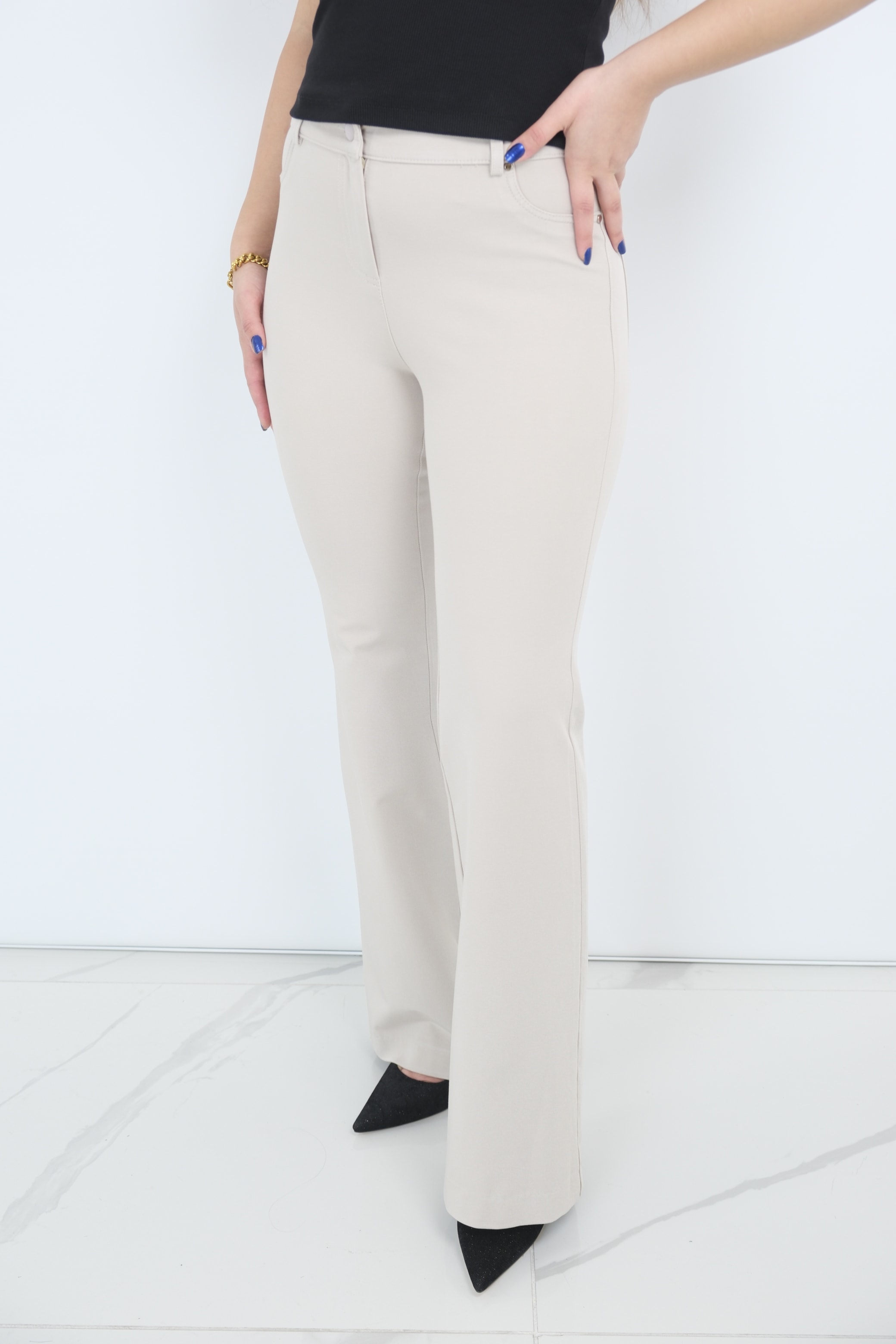 YUSUF ÖZDEMİR İspanyol Paça Pantolon