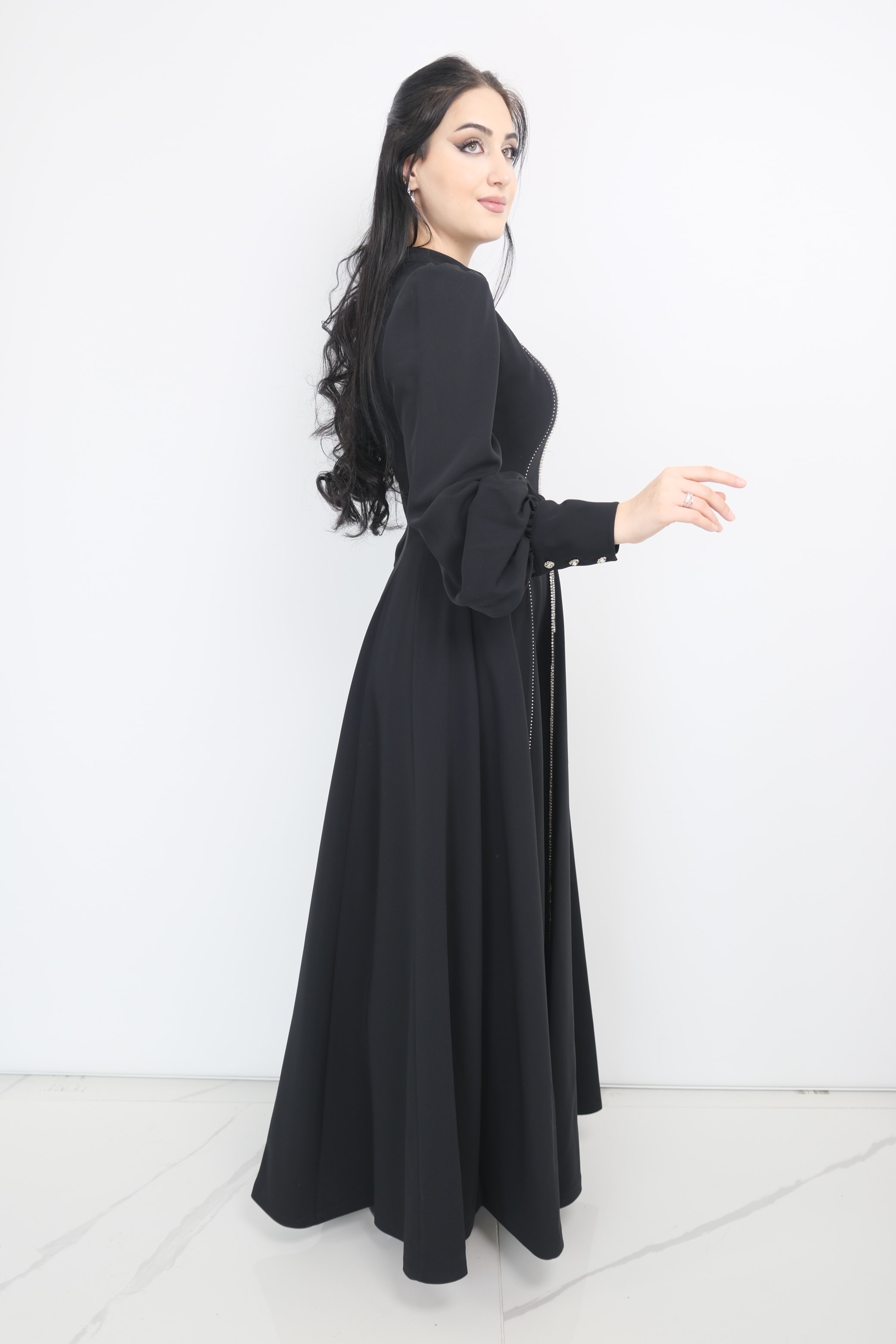 GAZZELLA Su Yolu  Taşlı Elbise 