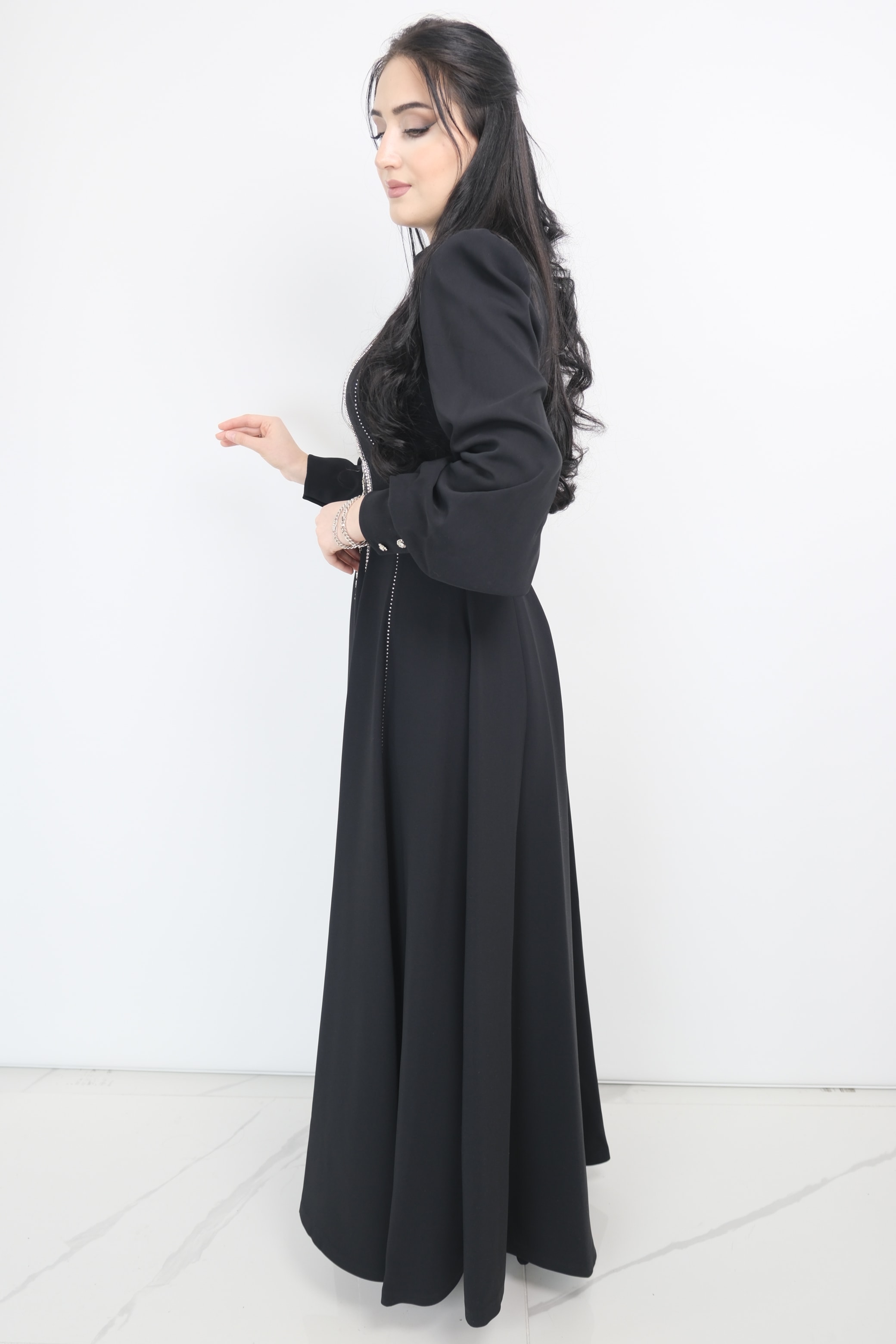 GAZZELLA Su Yolu  Taşlı Elbise 