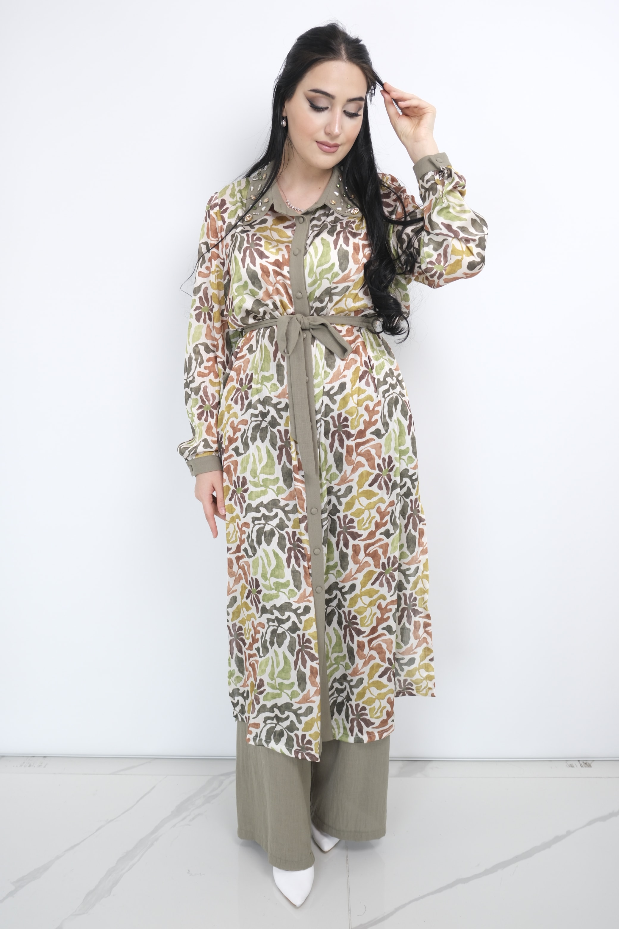 GAZZELLA Pantolonlu İkili Takım - Yeşil