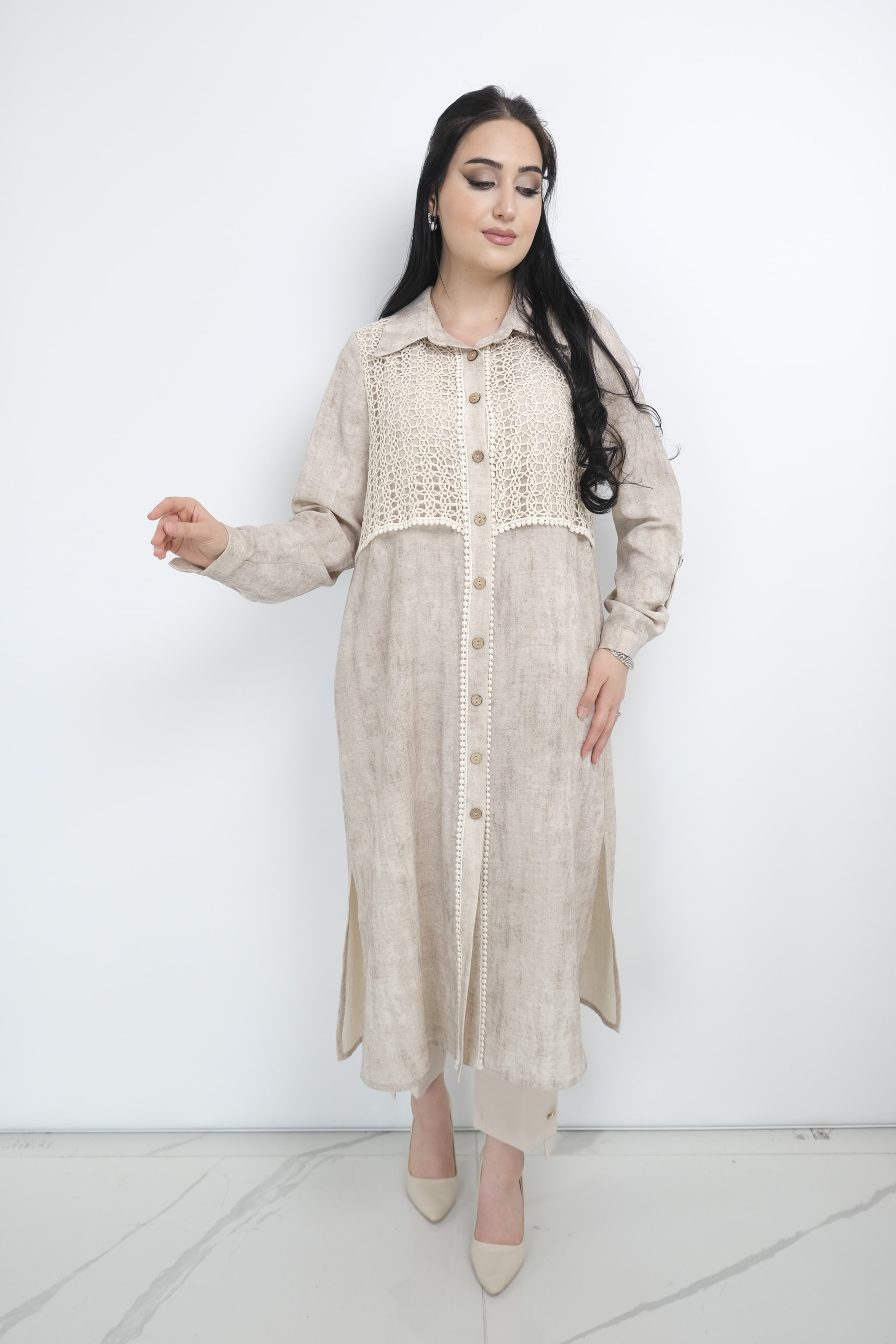 GAZZELLA Gömlek Tunik - Bej