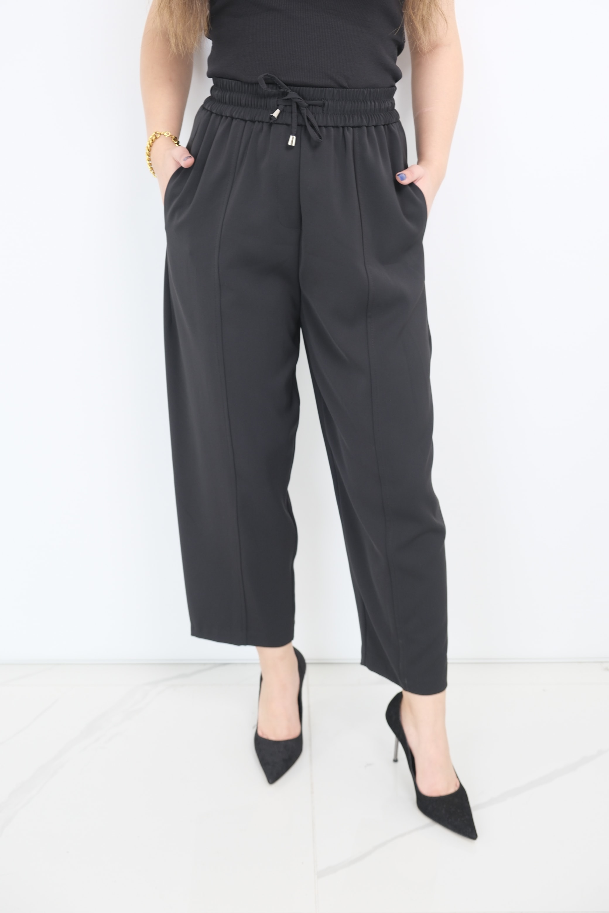 YUSUF ÖZDEMİR Bol Paça Pantolon