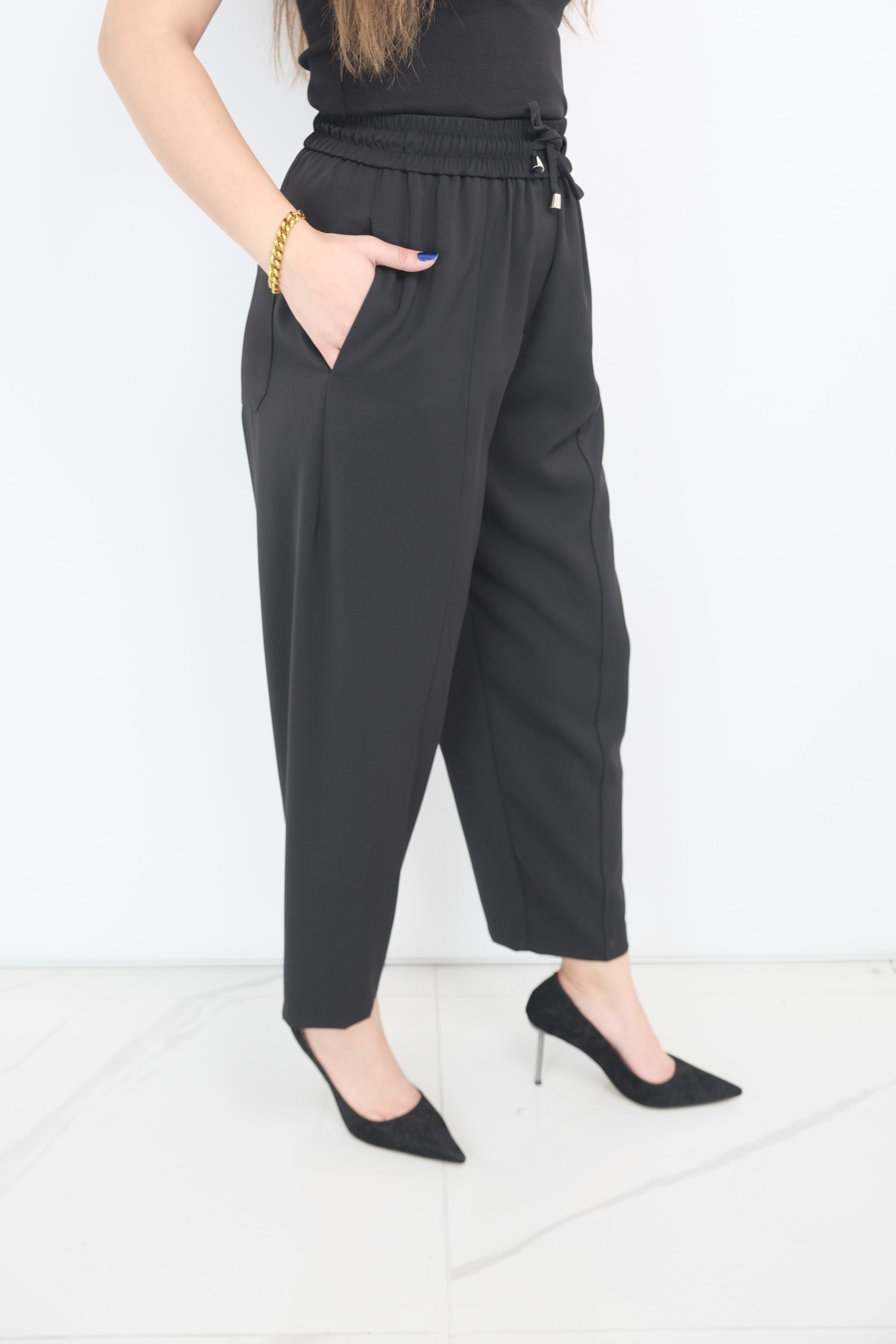 YUSUF ÖZDEMİR Bol Paça Pantolon