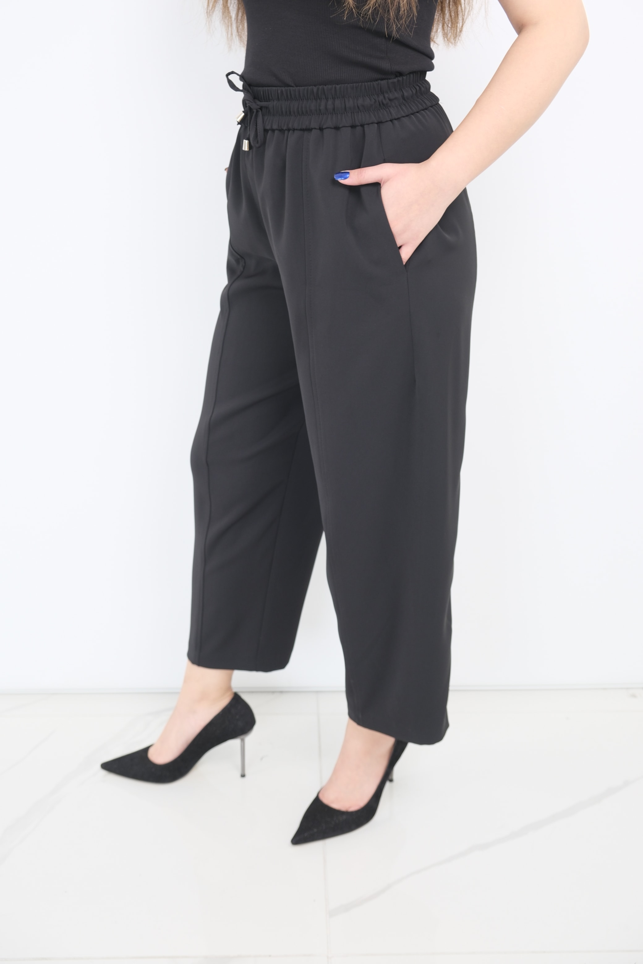 YUSUF ÖZDEMİR Bol Paça Pantolon