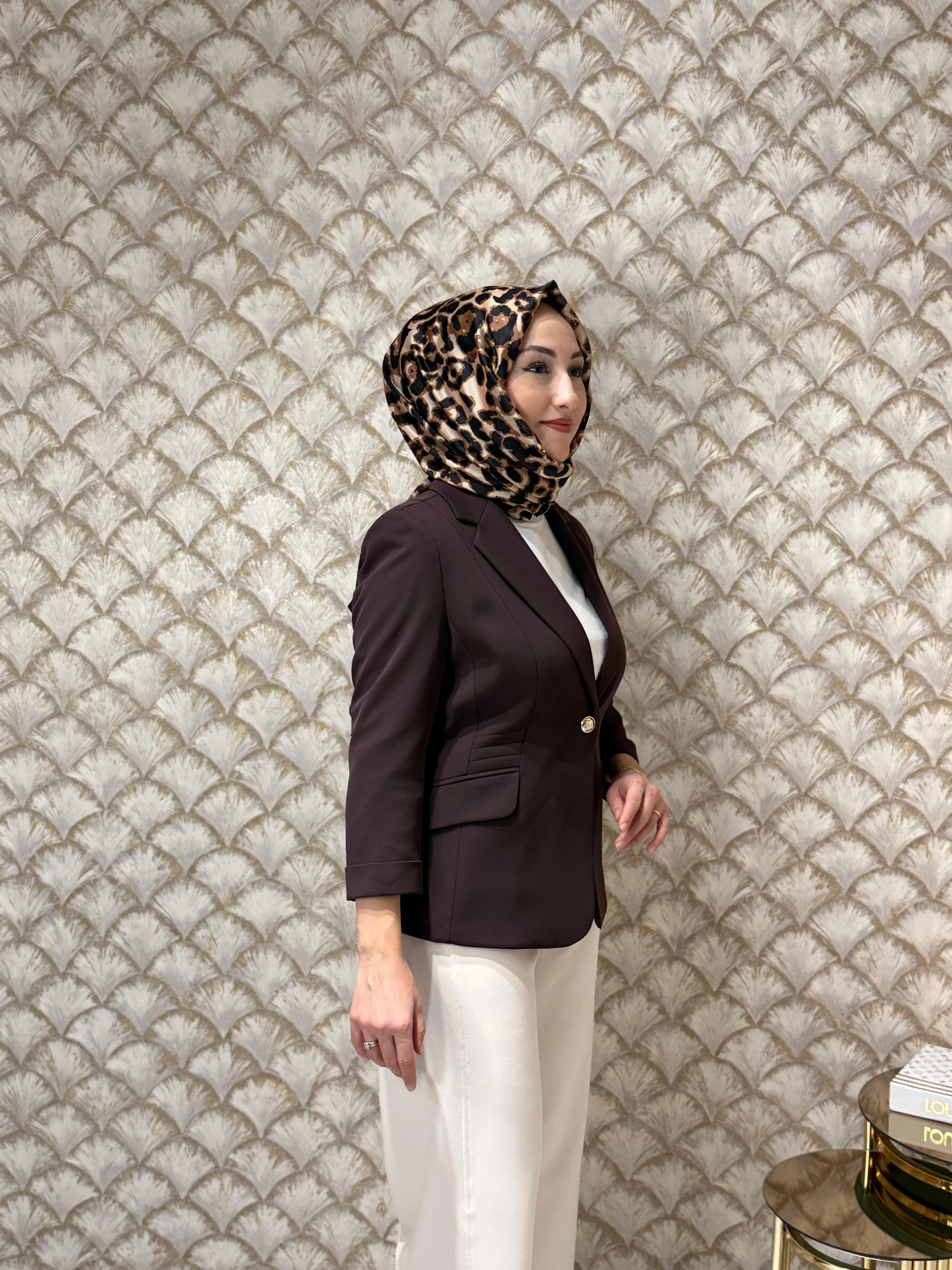 EKOL Kapak Cepli Duble Kol Ceket 