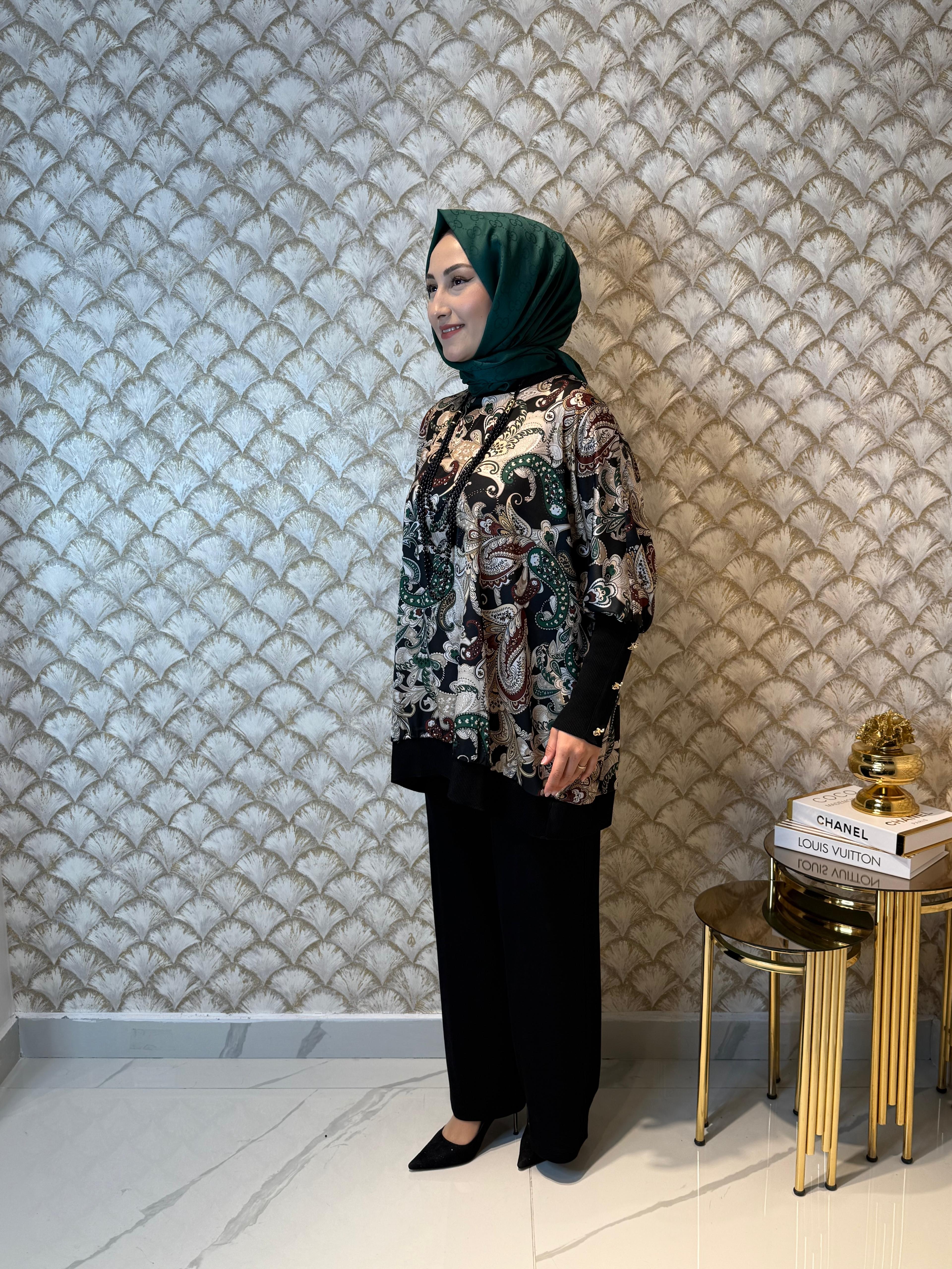 GAZZELLA Şal Desen Takım 